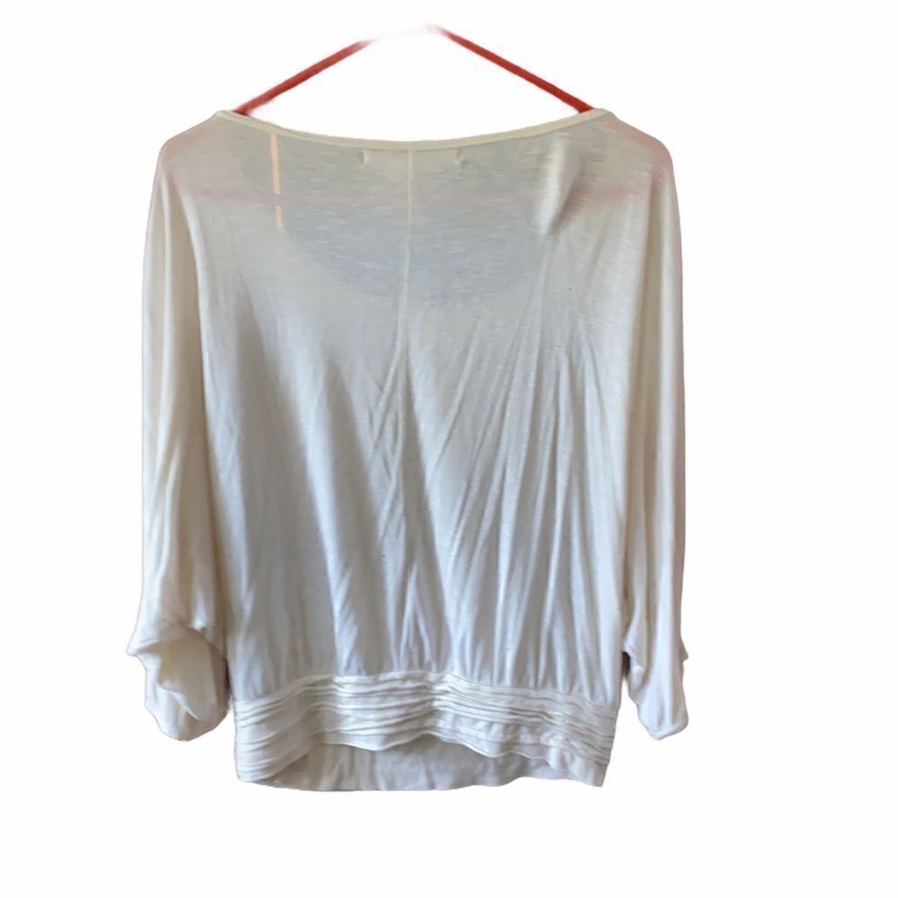 Max Studio Cream Top Size M - Picture 6 of 6